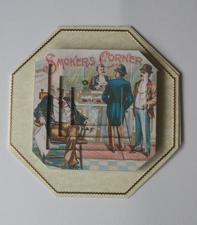 Vintage Gentlemens Club Invertage Sheet by Elizabeth Shepphard
