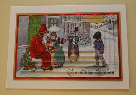 Christmas Vintage Scene by Elizabeth Shepphard