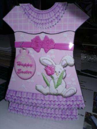 Bunny Dress Card & Envelope by Elizabeth Smith