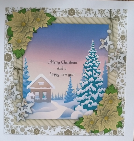 Beautiful Brown & Cream Insert 8x8 by Elizabeth Svonja