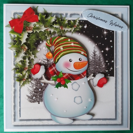  Snowman in the Snow  by Elizabeth Svonja