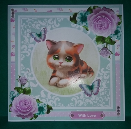 Purrfect - card mini kit & decoupage by Elizabeth Svonja