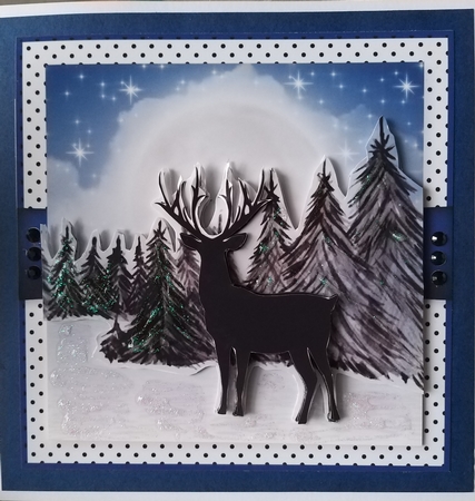 Stag Silhouette by Elizabeth Svonja
