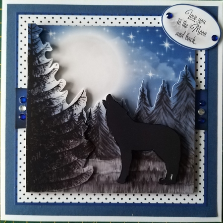 Wolf Silhouette by Elizabeth Svonja