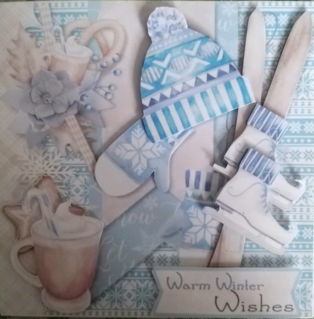Winter Charm 5 - 10 6x6 Card Fronts & Inserts Kit. by Elizabeth Svonja