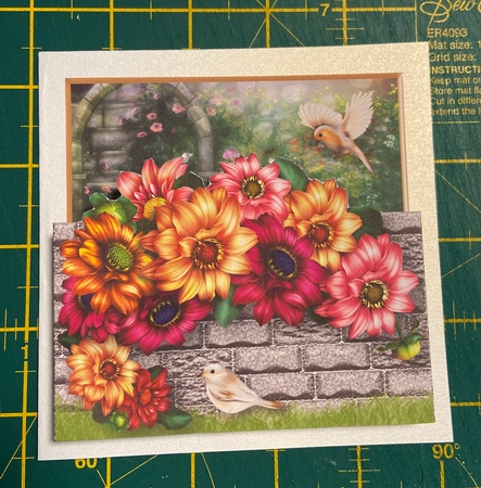 Dahlias - Garden Wall Card Mini Kit by Ellen Morgan