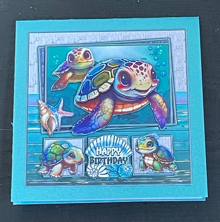 Swimming by with a Birthday Hi! by Ellen Morgan