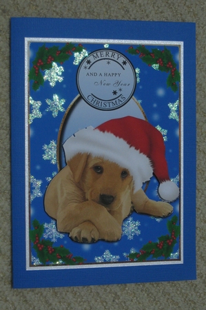 Gorgeous Golden Retriever Puppy Christmas by Ellen Morgan