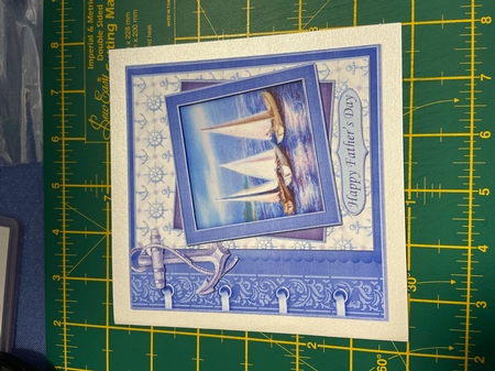 Vintage Sailing Boats Card Topper & Pyramage by Ellen Morgan