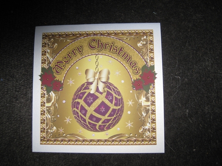 Christmas Bauble Square Topper 5 by Ellen Morgan