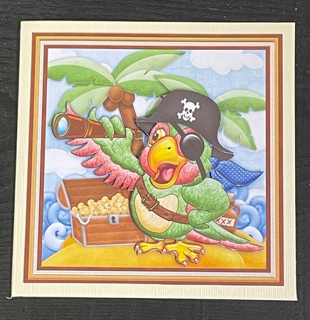 Shiver Me Timbers Youre How Old 8x8 Decoupage Mini Kit by Ellen Morgan