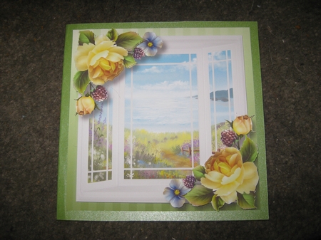 The White Bay Window - English Roses by Ellen Morgan