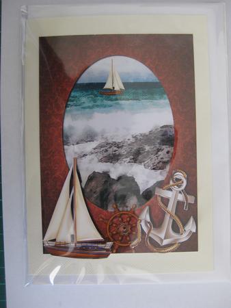 Sailing on Stormy Seas + Decoupage by Ellen Morgan