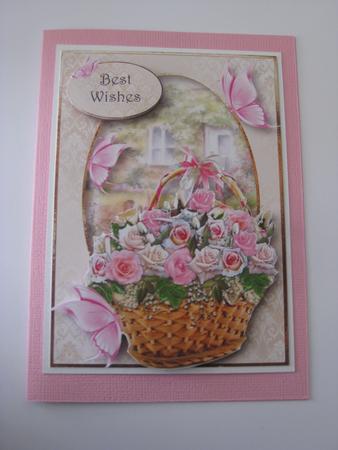 Butterfly Rose Basket by Ellen Morgan