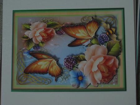 Beautiful English Roses with Fruits by Ellen Morgan