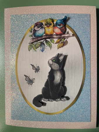 Come Down Here and Say That - 7x5 inch topper with decoupage  by Emilie Freeman