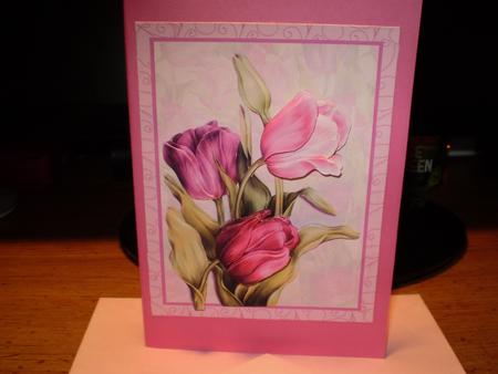 Tulips in the Pink Card & Decoupage Mothers Day by Emily Swanson