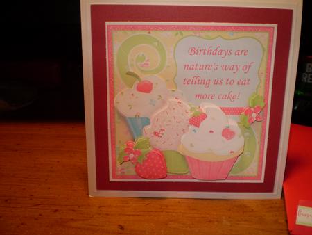 Birthday Cupcakes - Eat More Cake Topper & Decoupage by Emily Swanson