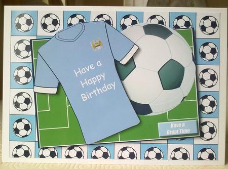 Footballs (sky Blue & White) by Emma Duddridge