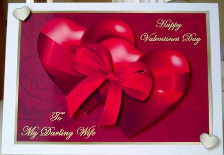Valentine Hearts to My Darling Wife by Emma Duddridge