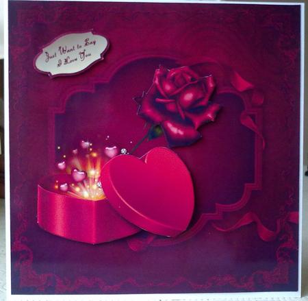 Heart Full of Love Square Card Front with Step by Step by Emma Duddridge