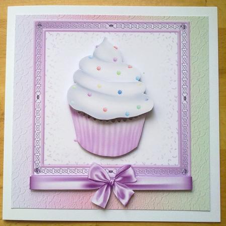 Pastel Floral Textured Vertical Backing Paper Featured Gallery Photo