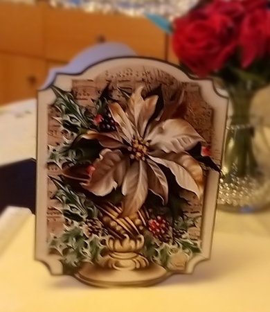 Print, Cut, and Fold, Festive Poinsettias by emma dunne