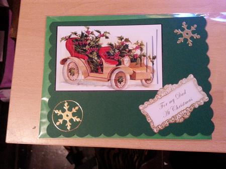 Christmas Holly Car by emma dunne