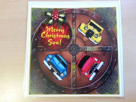 Car Lovers Merry Christmas Steampunk Wheel for Male Dad Son by emma dunne