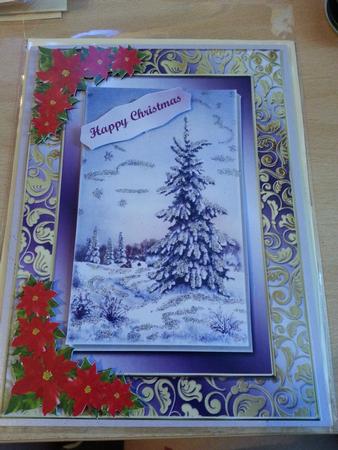 Lovely Christmas Trees in the Snow  by emma dunne
