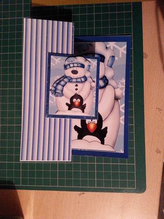 Winter Friends No Cut Foldback Card by emma dunne