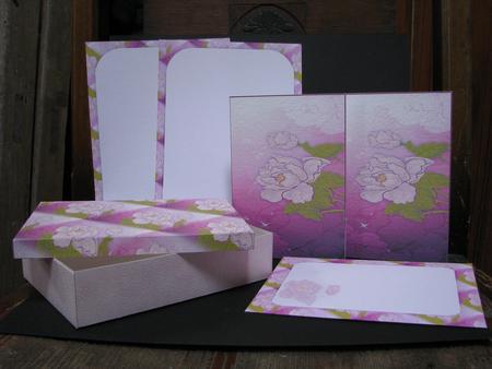 Contempory Wild Rose Stationary Set by Emma Gleave