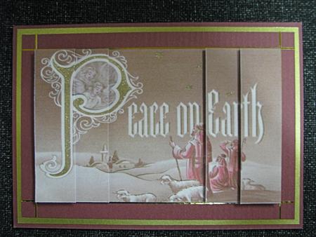 Christmas Peace on Earth Side Stacker by Emma Gleave
