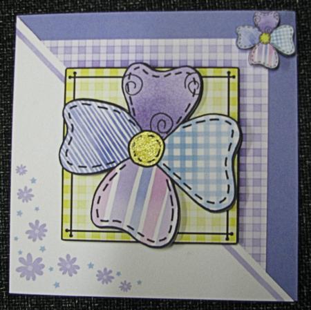 Patchwork Petals Quick Card with Decoupage by Emma Gleave