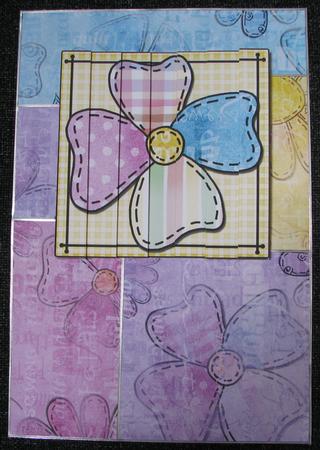 Patchwork Petals Quick Card with Side Stacker Topper by Emma Gleave