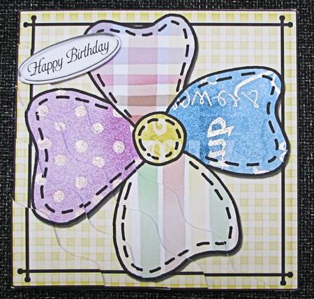 Patchwork Petals Quick Card with Wavy Corner Side Stacker by Emma Gleave