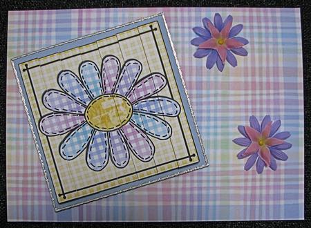Patchwork Petals Quick Card with Side Stacker Topper by Emma Gleave