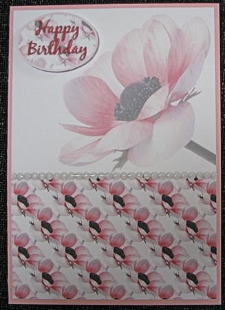 Faded Pink Anemone & Pearls by Emma Gleave