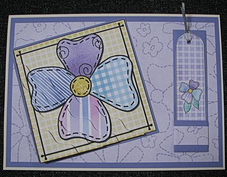 Patchwork Petals Quick Card with Wavy Corner Side Stacker by Emma Gleave
