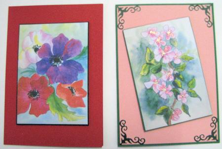 Anemones and Apple Blossom - Original Paintings by Emma Gleave