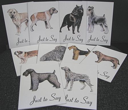 Dogs Notelets 4 by Emma Gleave