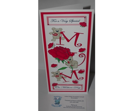 Roses for a Beary Special Mum with Decoupage by Emma Osborne