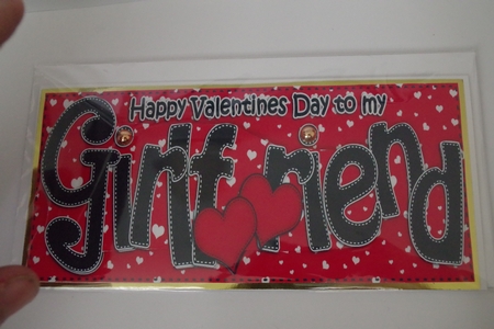 Valentines Day Girlfriend Large Dl Quick Card 3D Decoupage by Emma Osborne