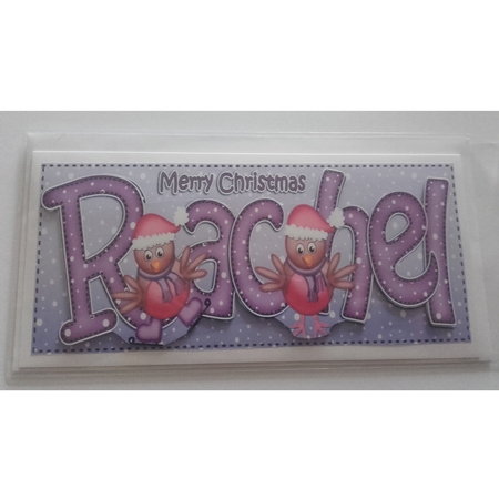 Xmas Large Dl Rachel Quick Card N 3D Decoupage by Emma Osborne