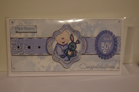 Ribbon Sash Baby Boy Dl by Emma Osborne