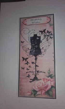 Large Dl Pink Roses Silhouette Mannequin by Emma Osborne