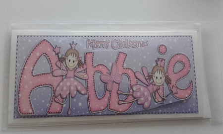 Large Dl Xmas Abbie Fairy Twinkletoes 3D Decoupage by Emma Osborne