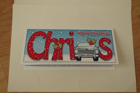 Large Dl Xmas Mark Sports Car 3D Decoupage by Emma Osborne