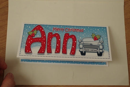 Large Dl Xmas Mark Sports Car 3D Decoupage by Emma Osborne