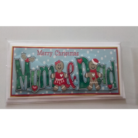 Gingerbread Couple Mum & Dad Large Dl by Emma Osborne